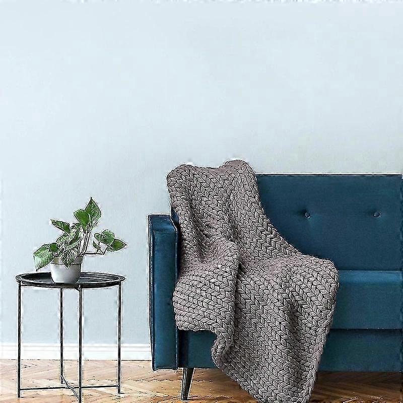 Aisiting Cooling Knitted Weighted Blanket, Hand Made Chunky Knit Weighted Throw Blanket