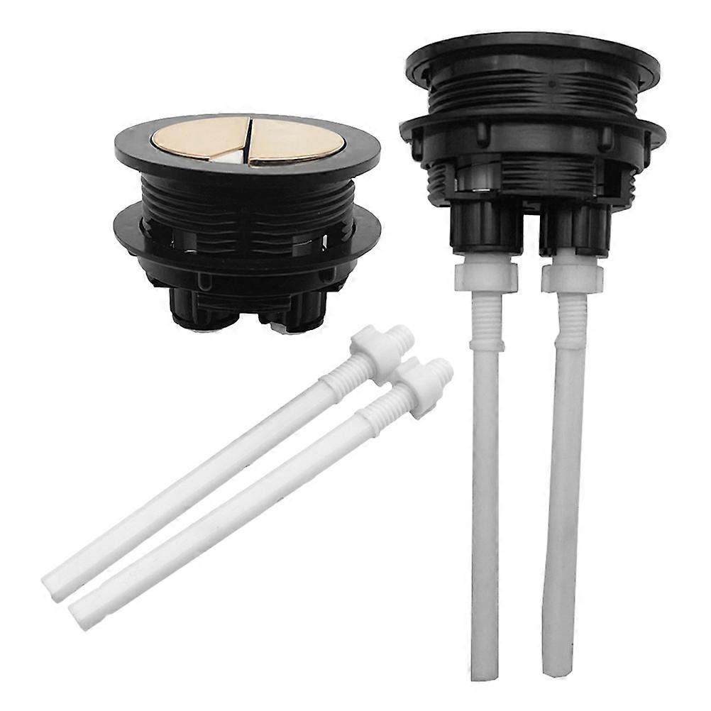 Double Flush Toilet Button for Easy Operation Assorted Color ABS Material 2 Pieces