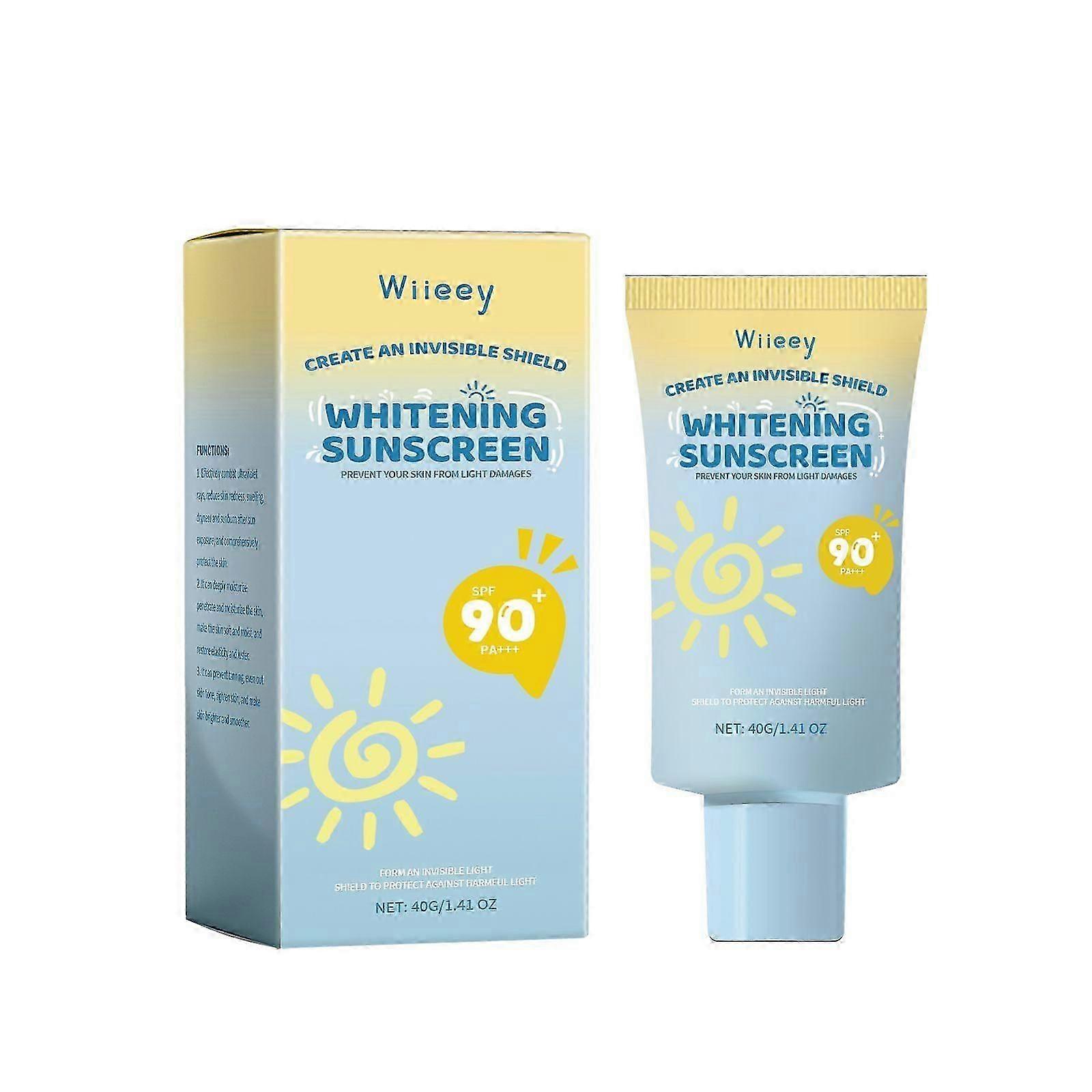 Whitening Sunscreen SPF with Glycerin & Collagen  Deep Hydration, Skin Elasticity & Sun Protection