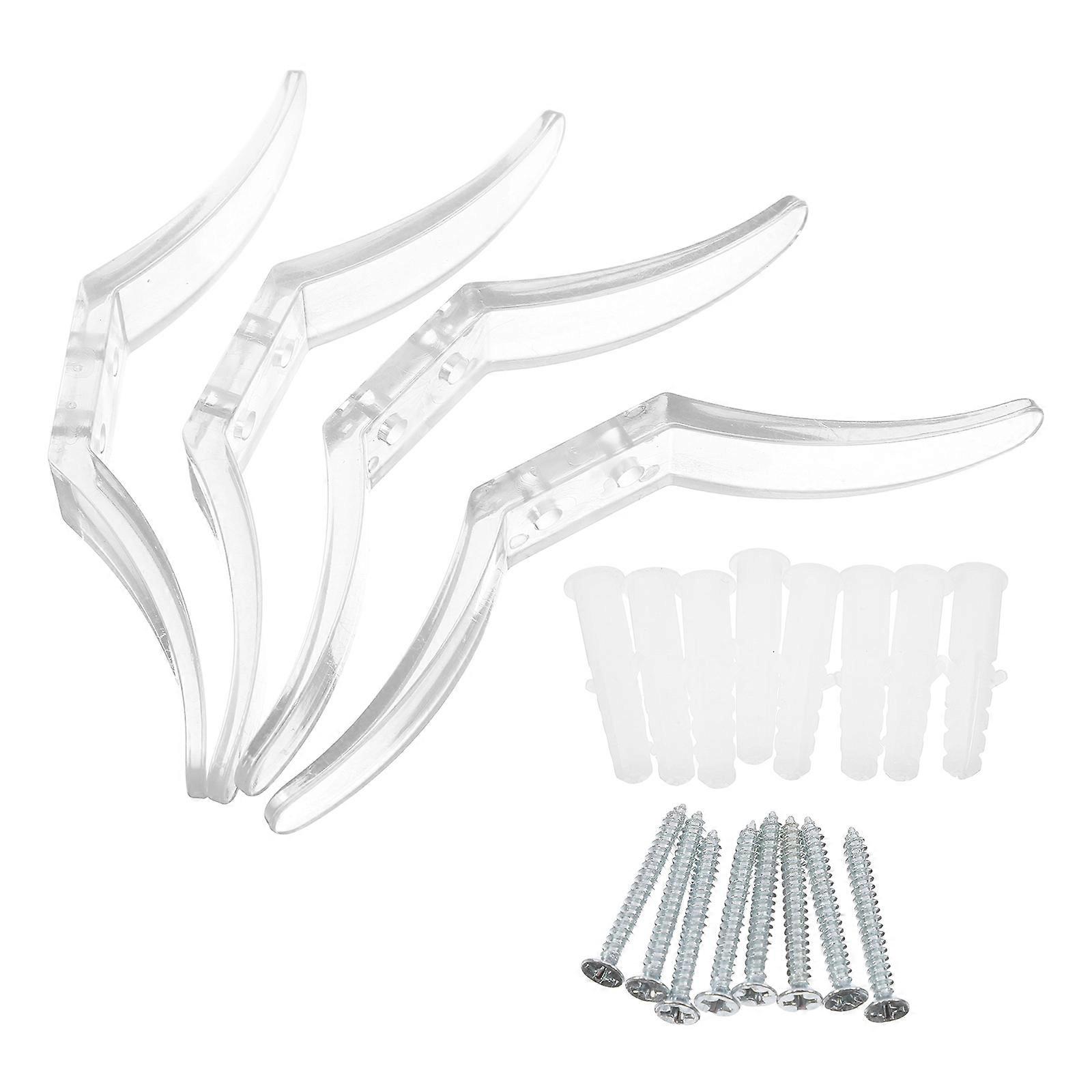 Plastic Blind Cord Cleats for Window Use Offering Safety with 4Pcs Clear Pieces