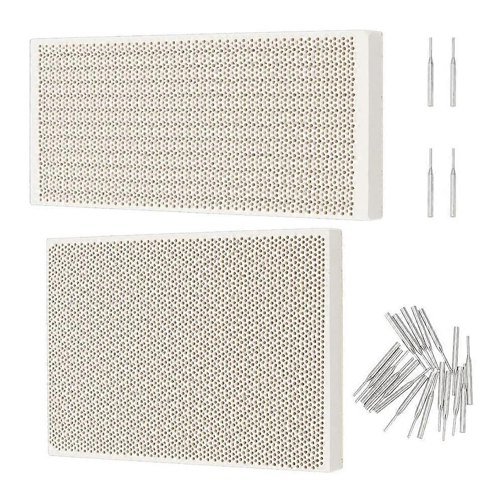 Honeycomb Ceramic Welding Plate Rectangular Welding Honeycomb Panel Jewelry Making Tool Set Jewelry Welding