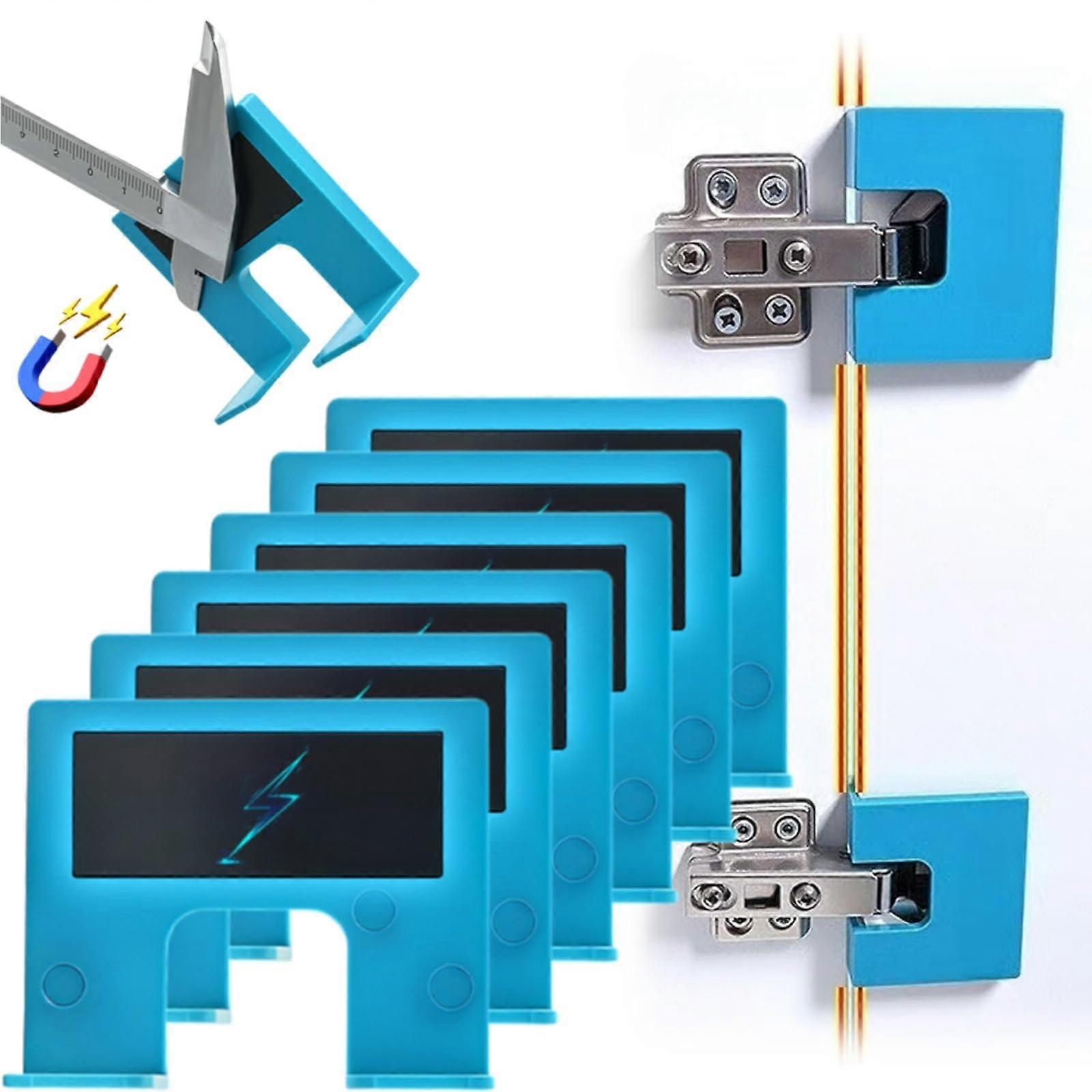 Magnetic Door Hinge Jig with Precision Alignment and Quick Drill Guide for Easy Installation