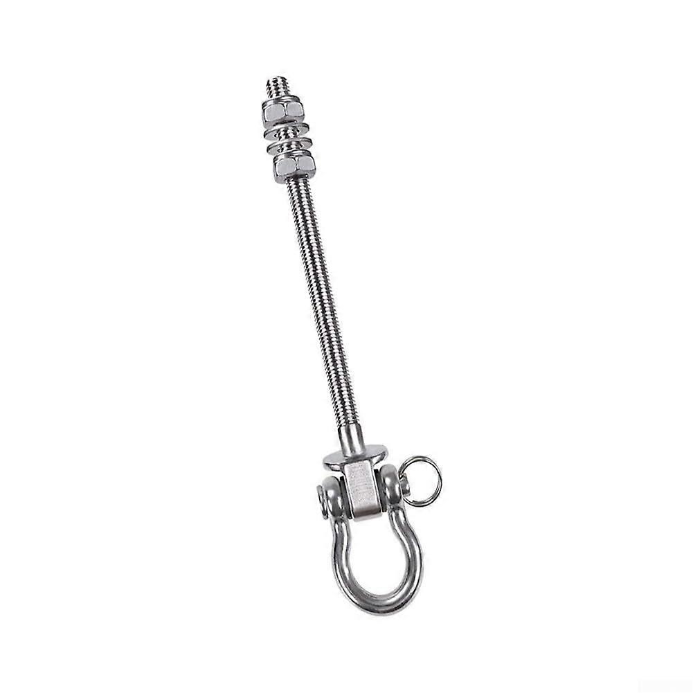 Heavy Duty 304 Stainless Steel Swing Hook for Gym and Outdoor Use, Rustproof, 180mm
