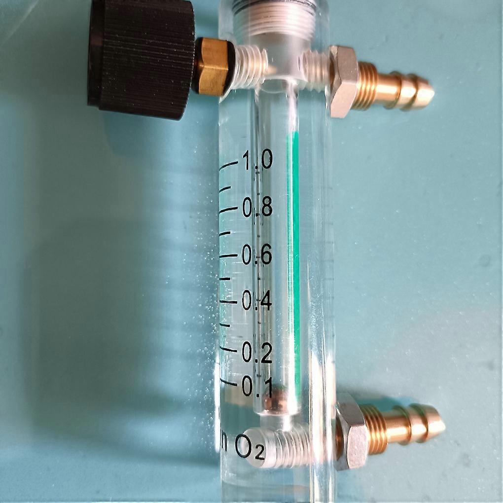 Air Oxygen Gas Flow Meter Flowmeter Caudalimetro Counter Flow Indicator O2 Oxygen Gas Meter Flow Device Switch 0.1-10L/min 93mm