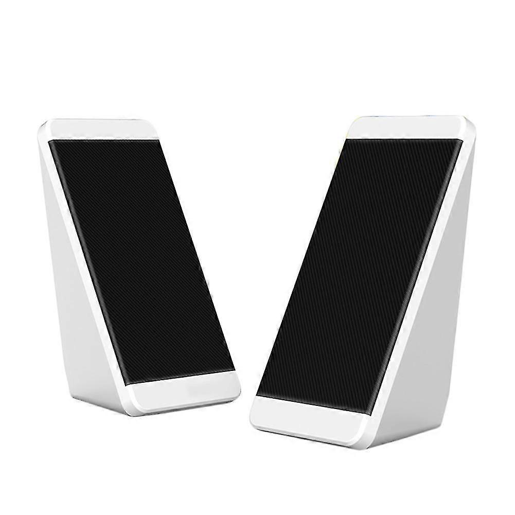 1 Pair Wired Usb Mini Speaker Desktop Pc Laptop Computer Stereo Music Player