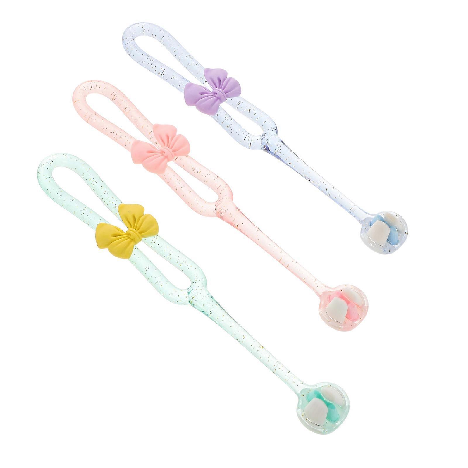 Multi Color Three-Sided Toothbrush for Kids Soft Bristles 15Pcs Pack