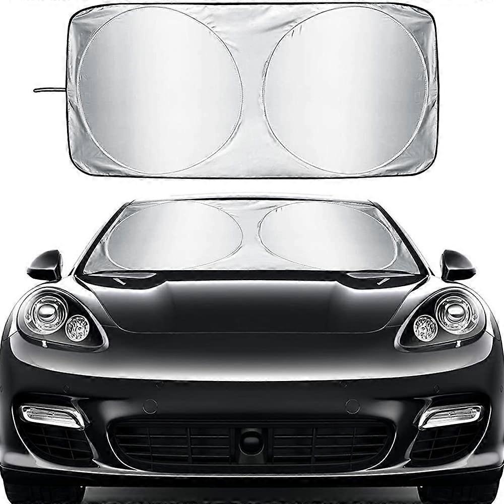Car Windshield Sun Shade Foldable UV Protection Heat Reduction Universal Front Window 150x85cm