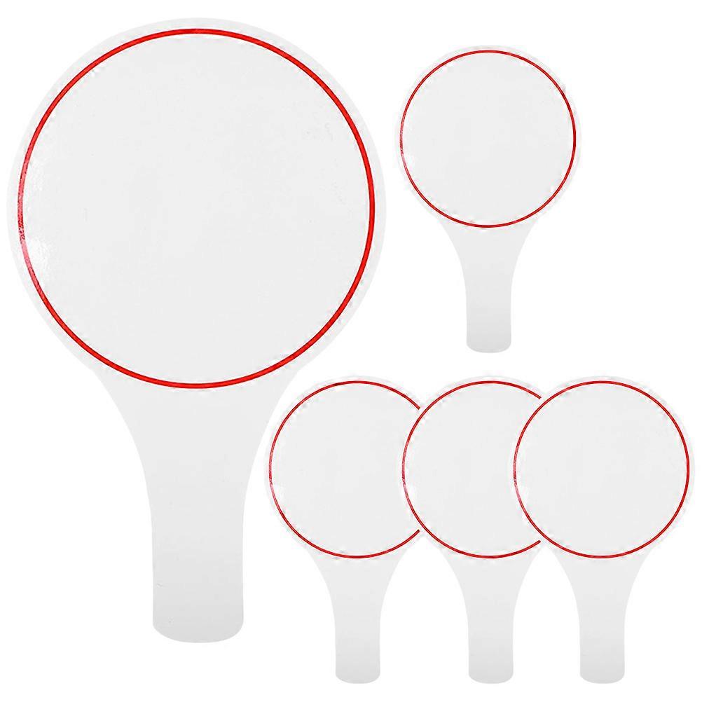 Writable Scoreboards Judges Handheld Whiteboards for Voting 5Pcs Auction Accessories