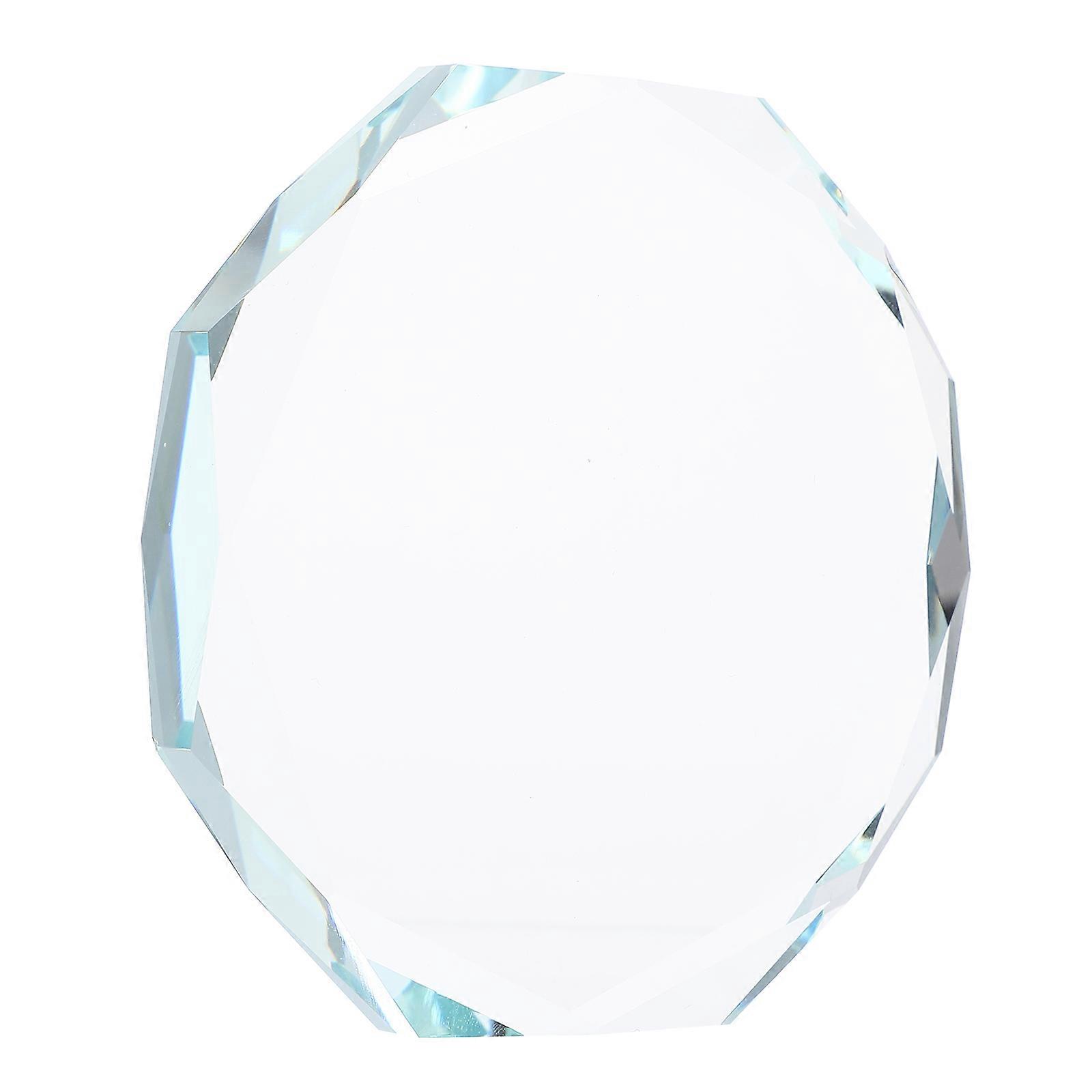 Diamond Cut Crafts Glass Display Base for Storage Use Transparent Display Base