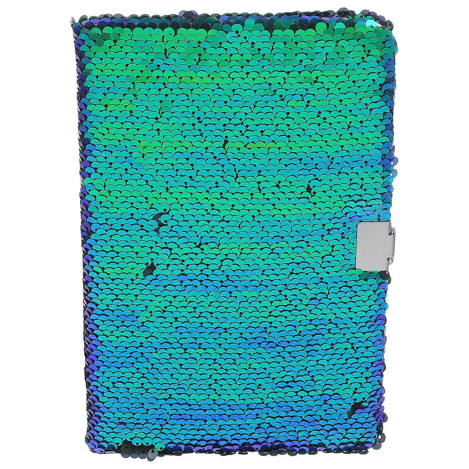 Blue Sequin Notebook for Writing Reversible Sequin Notebook Students Notepad