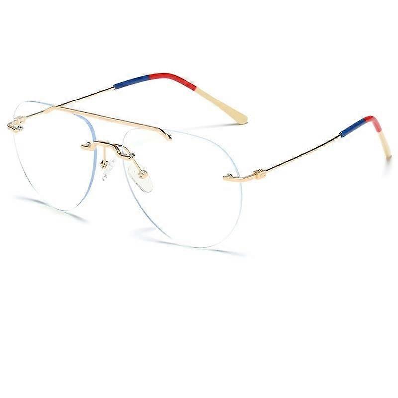 Blue Light Blocking Aviator Reading Glasses +2.50 Large Frame Vintage Computer Readers for Women