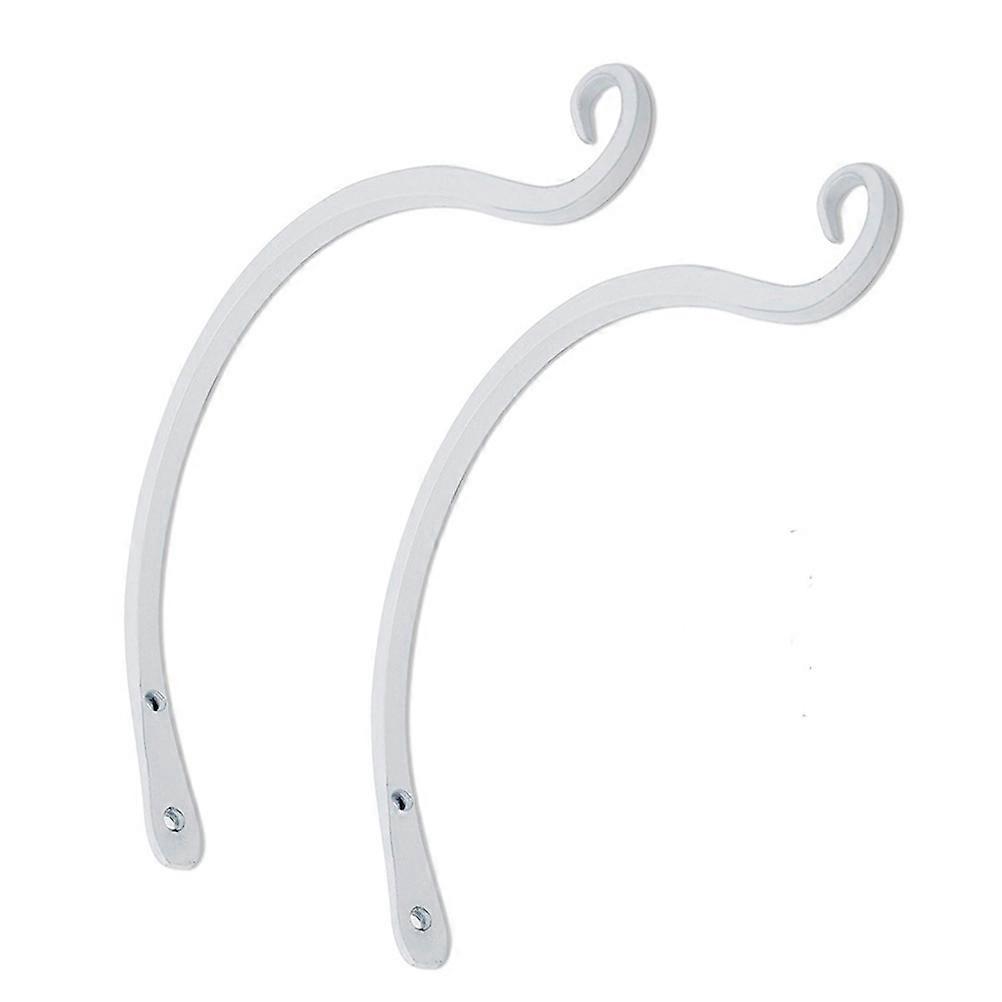 Iron Hook Gardening Hook for Hanging Use 6Pcs White Wall Mounted Hooks