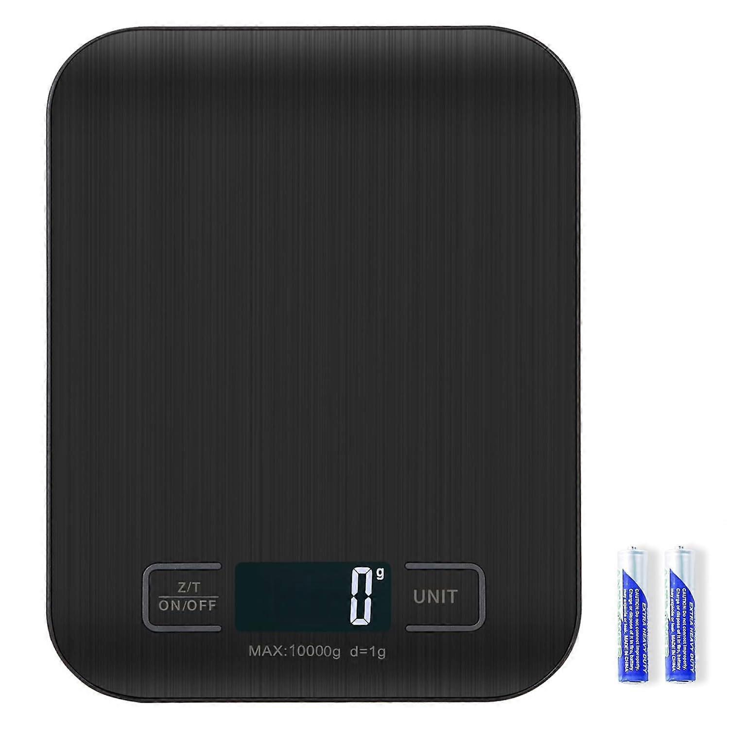 Kitchen Scale, 22 lb Digital Food Scales with Batteries, 5 Units with Tare Function, Touch Button, Backlit LCD Display