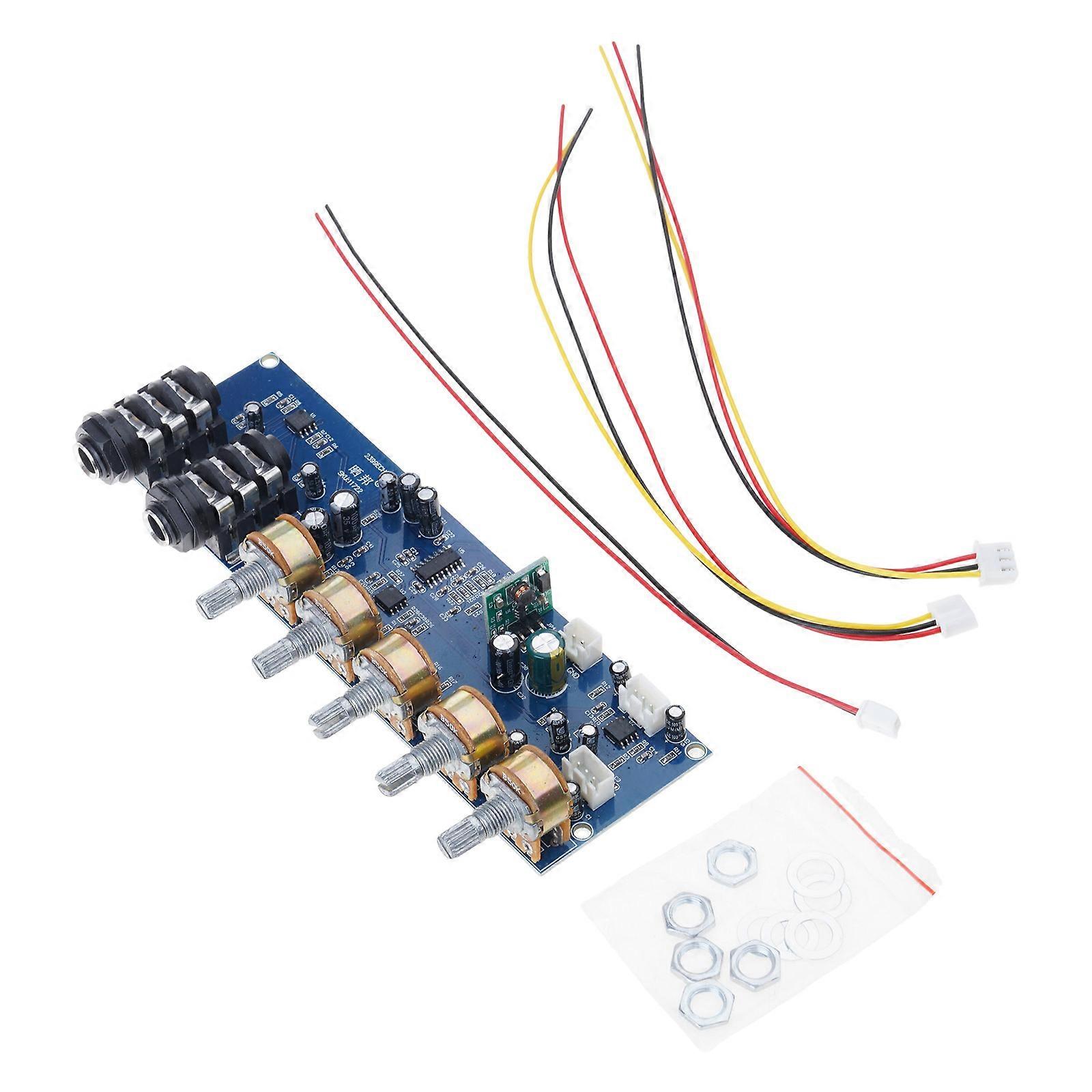 Microphone Preamp PT2399 Base Reverbs and Delay Effects Board for Microphones Featuring Double Inputs Easy Operation Multicolor