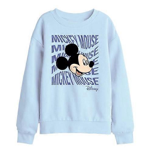 Disney Childrens/Kids Mickey Text Head Sweatshirt