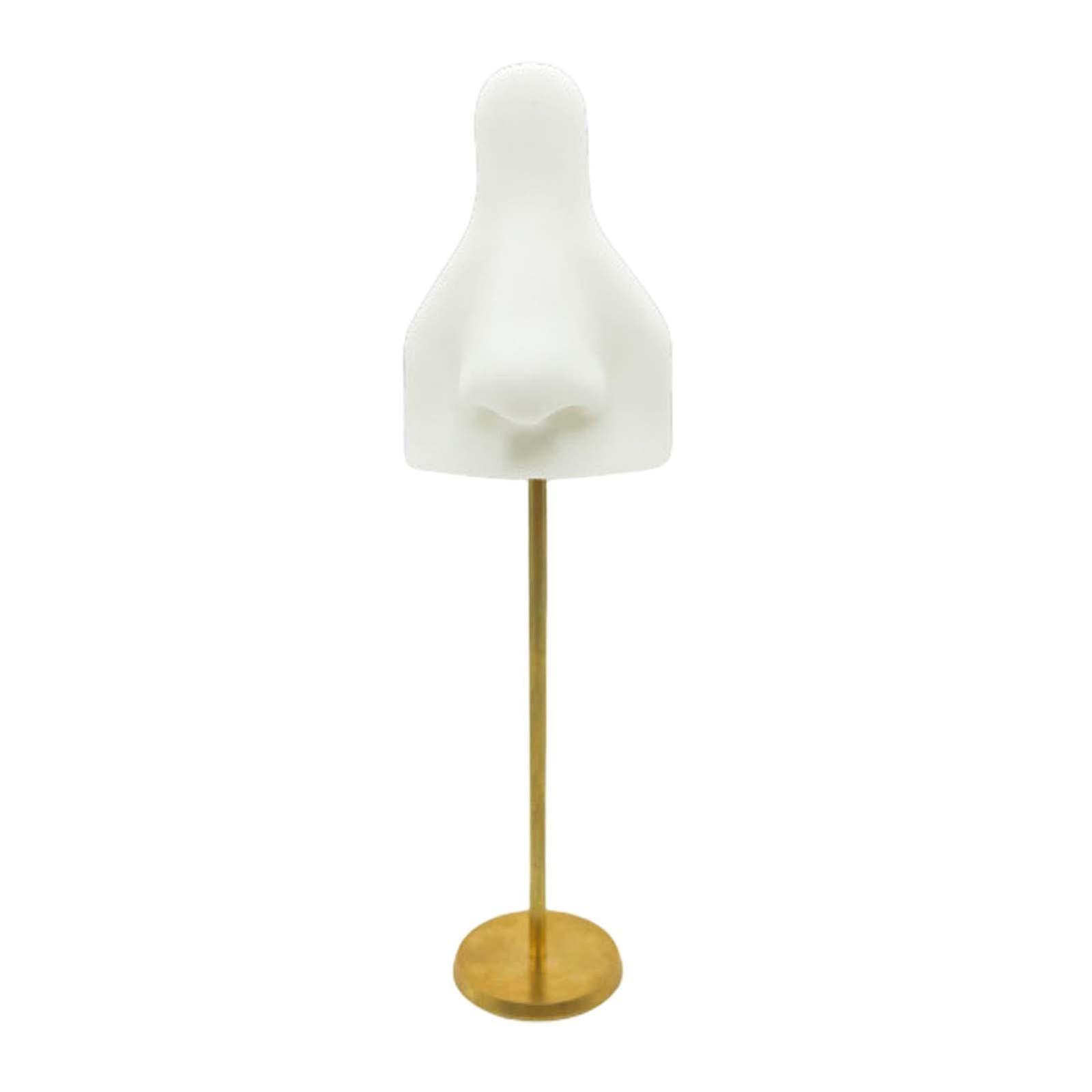 Nose Piercing Practice Model with Realistic Silicone Nose and Stable Copper Bracket for Display