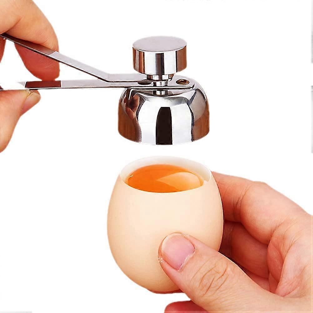 Stainless Steel Egg Shell Cutter and Topper for Soft Boiled Eggs, Fits All Egg Sizes