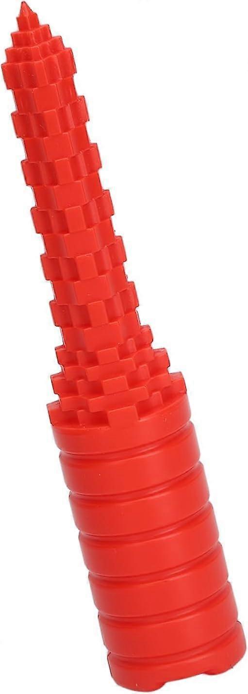 Hot Dog Bun Cutter and Drill Tool for BBQ, Quick Bread Hole Maker, Dishwasher Safe Red Grip