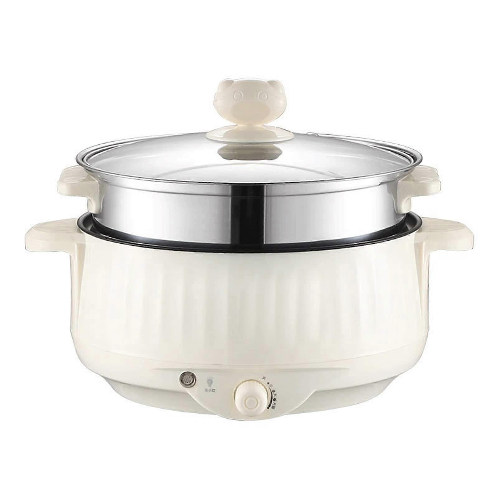 Electric Hot Pot with Frying Pan Function, NonStick Surface, MultiFunction for Dorm Cooking