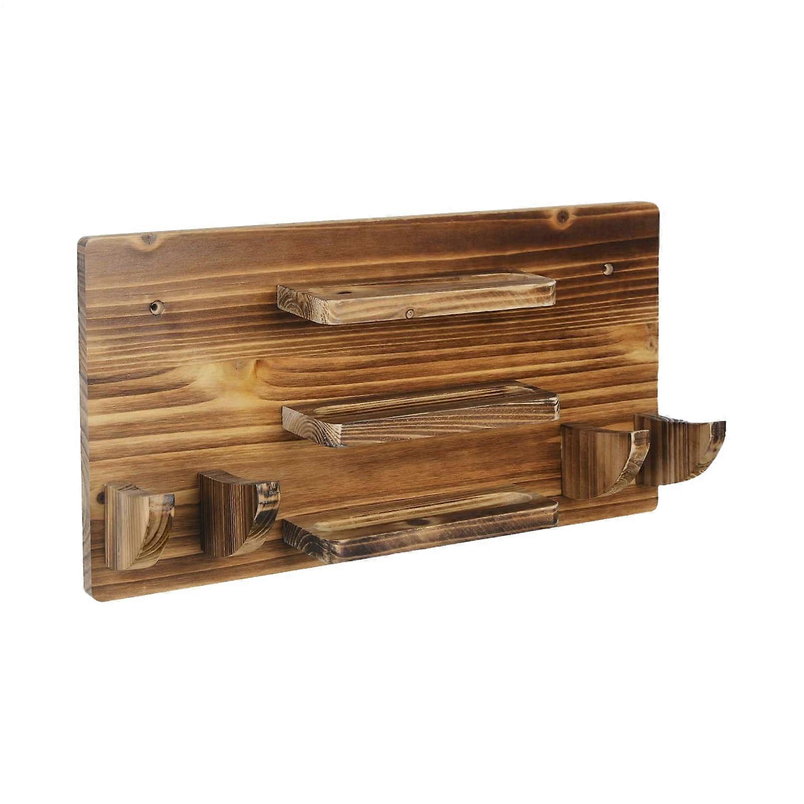 Wall Mounted Table Tennis Paddle Holder with Secure Curved Hook and Compact MultiBat Storage