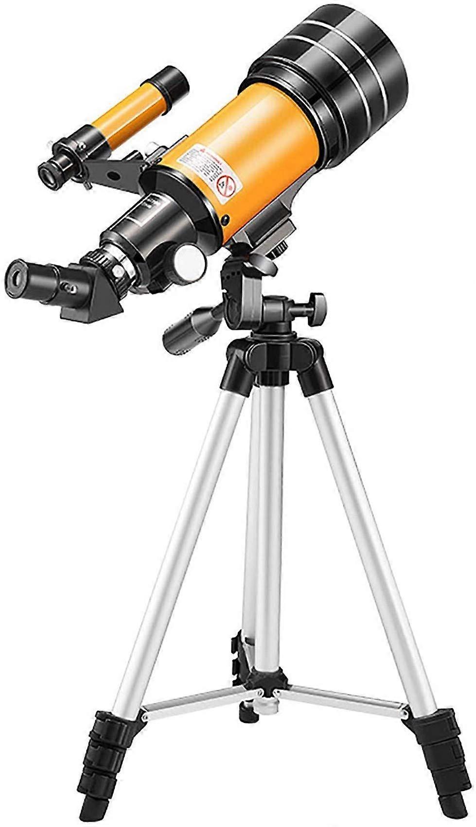 Kids Telescope 70mm Refractor Beginner Astronomical Scope with Tripod and Smartphone Viewing
