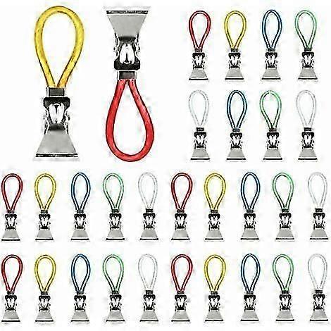 2025 New 30-Pack Kitchen Towel Clips, Iron & Plastic