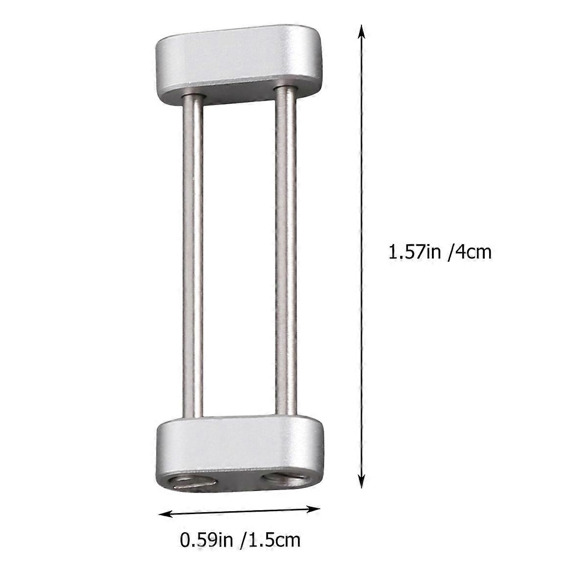 Watch Strap Connecting Ring for Repair 1Set with Screwdriver Silver