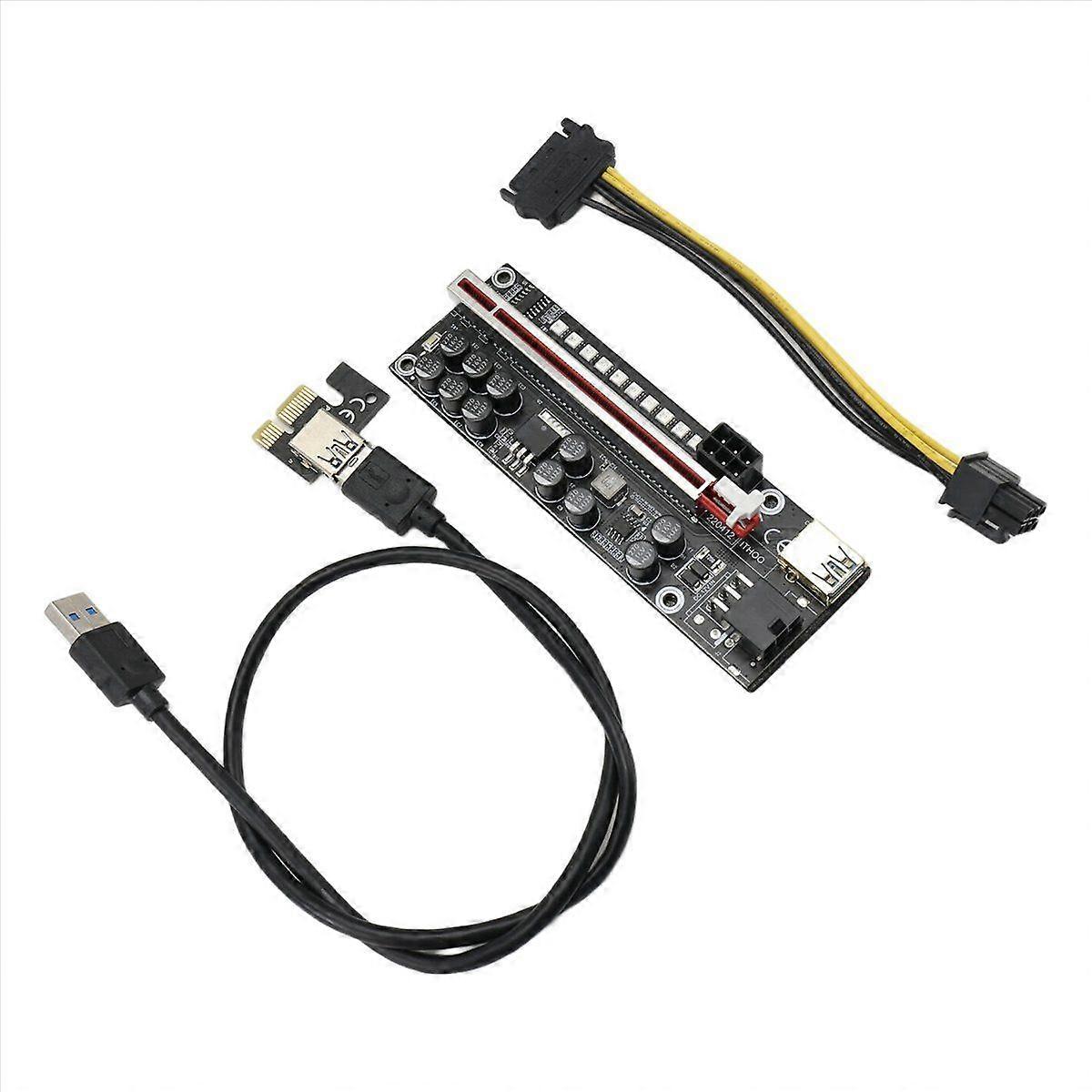 V014-MAX PCI-E Riser Card USB 3.0 Cable PCI Express 1X to 16X Extender PCIe Adapter for GPU BTC Mining