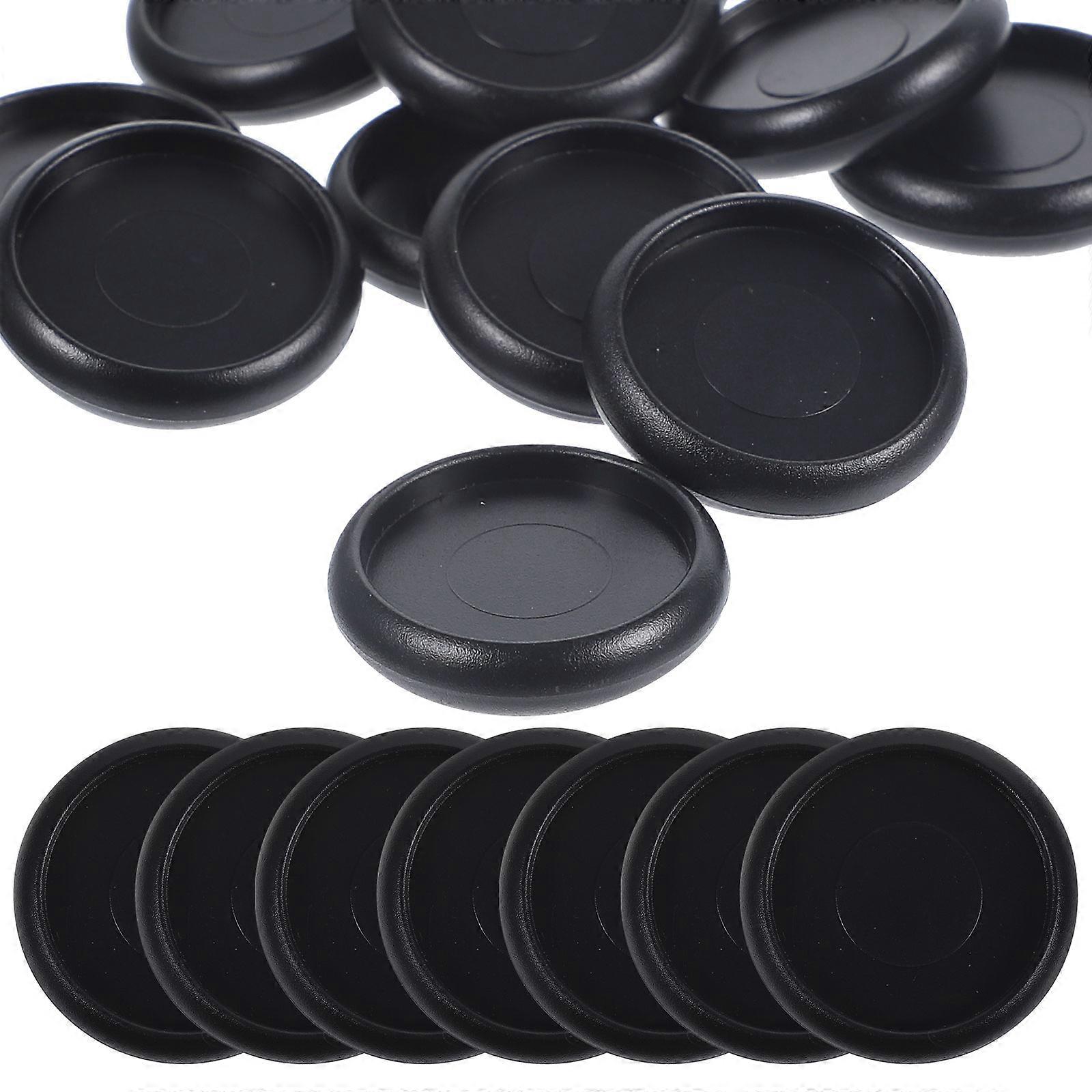 Plastic Binding Disc Book Binder Rings for Student 44Pcs Black ABS Material