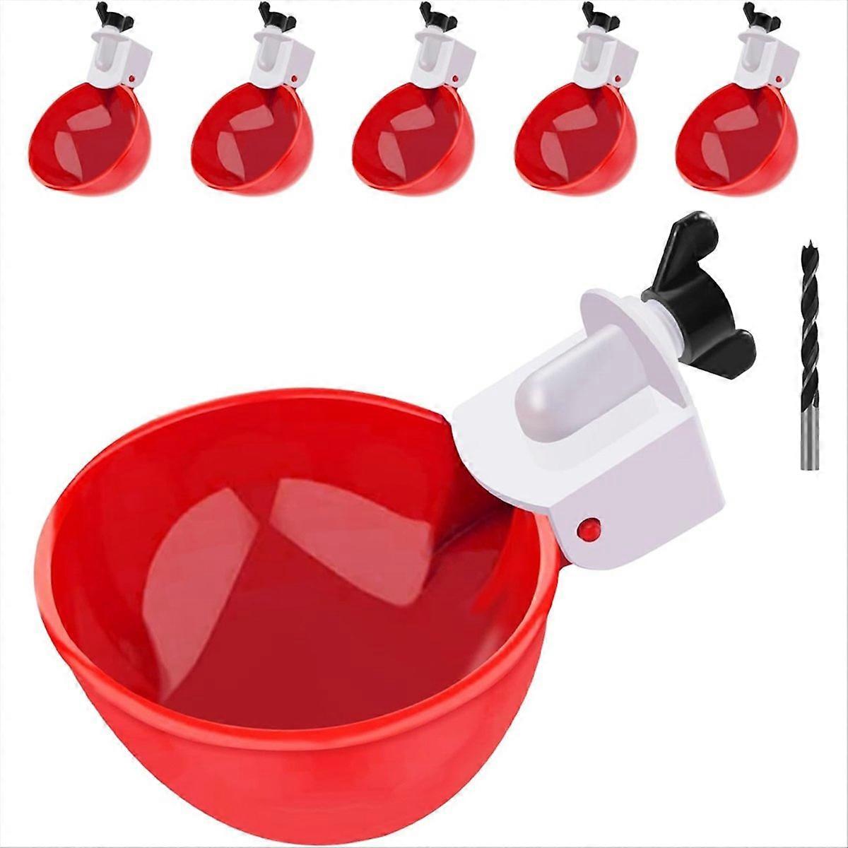 10 Pcs Automatic Chicken Waterer Cups Poultry Feeder