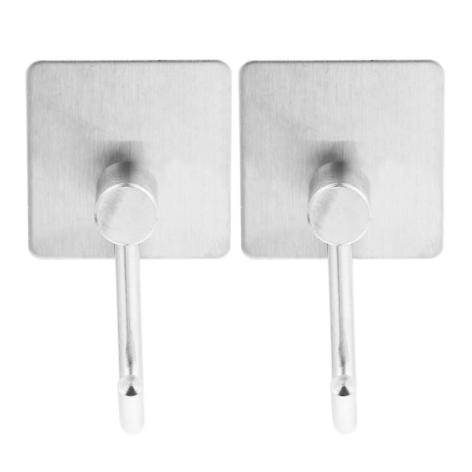 Wall Hanger for Kitchen Self Adhesive Hooks Stainless Steel 4Pcs