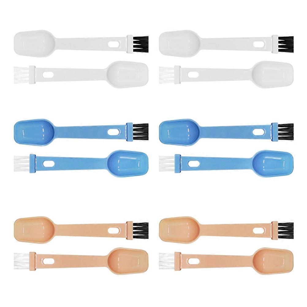 Multipurpose Coffee Brush Spoon for Grinder Cleaning 12Pcs Assorted Colors