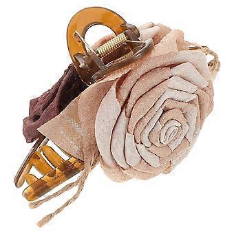 Roshårspänne för dekoration Vintage blomma klospänne flera färger