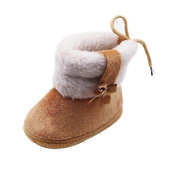 AnuirheiH Zimowe, ciepłe, śnieżne buty dla niemowląt, miękka podeszwa, pluszowe, ciepłe buty dla małych chłopców i dziewcząt