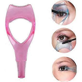 2pcs 3 in 1 Wimpern Werkzeuge Wimperntusche, Schild Applikator Schutz Wimpern Leitfaden für Make-up klare Kunststoff Wimpernkarte