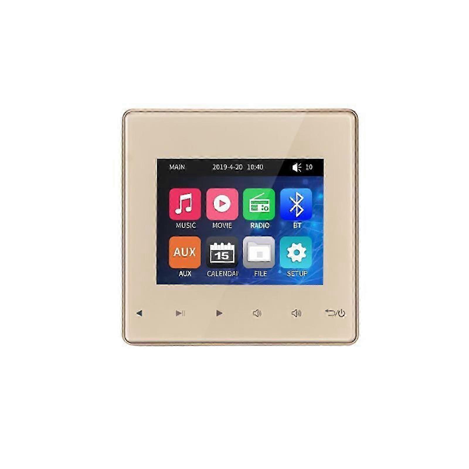 Digital Wall Amplifier Stereo Ceiling Speaker Music Host Bluetooth Touch Key