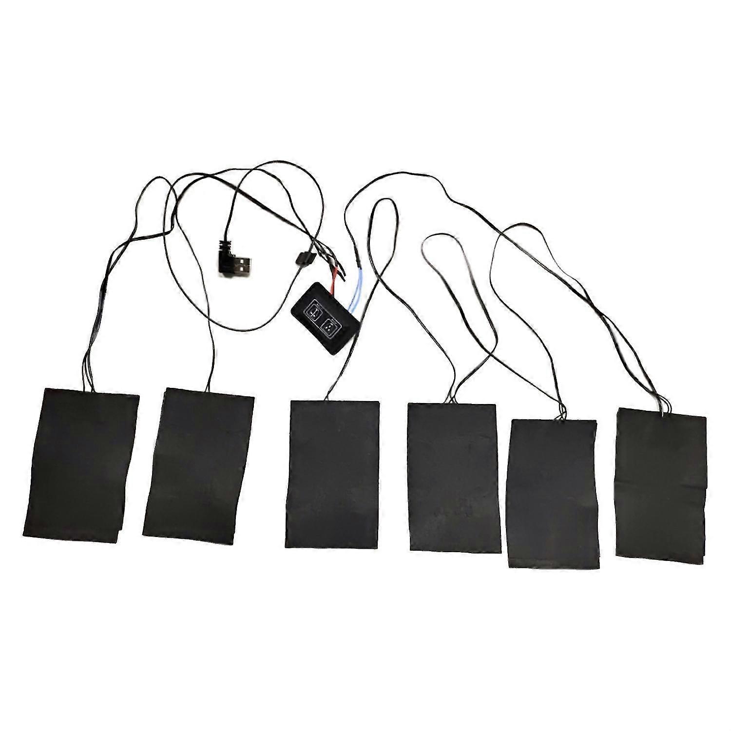 1 Set Warm Keeping Heating Pad Effective Fiber Practical Stable Function Clothes Heating Sheet for W