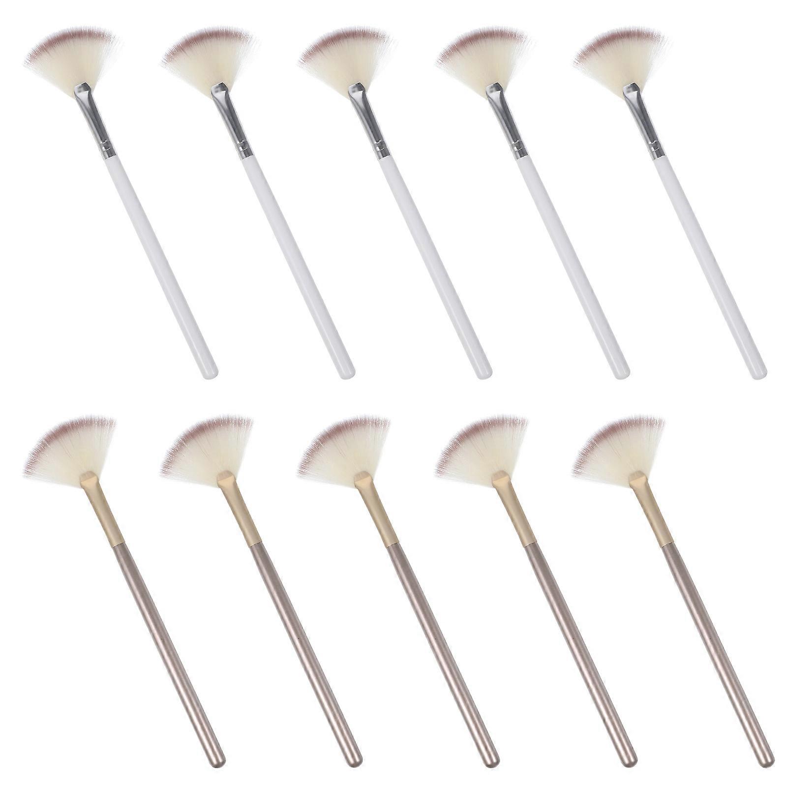 10Pcs Cosmetic for Precise Powder Application Assorted Colors