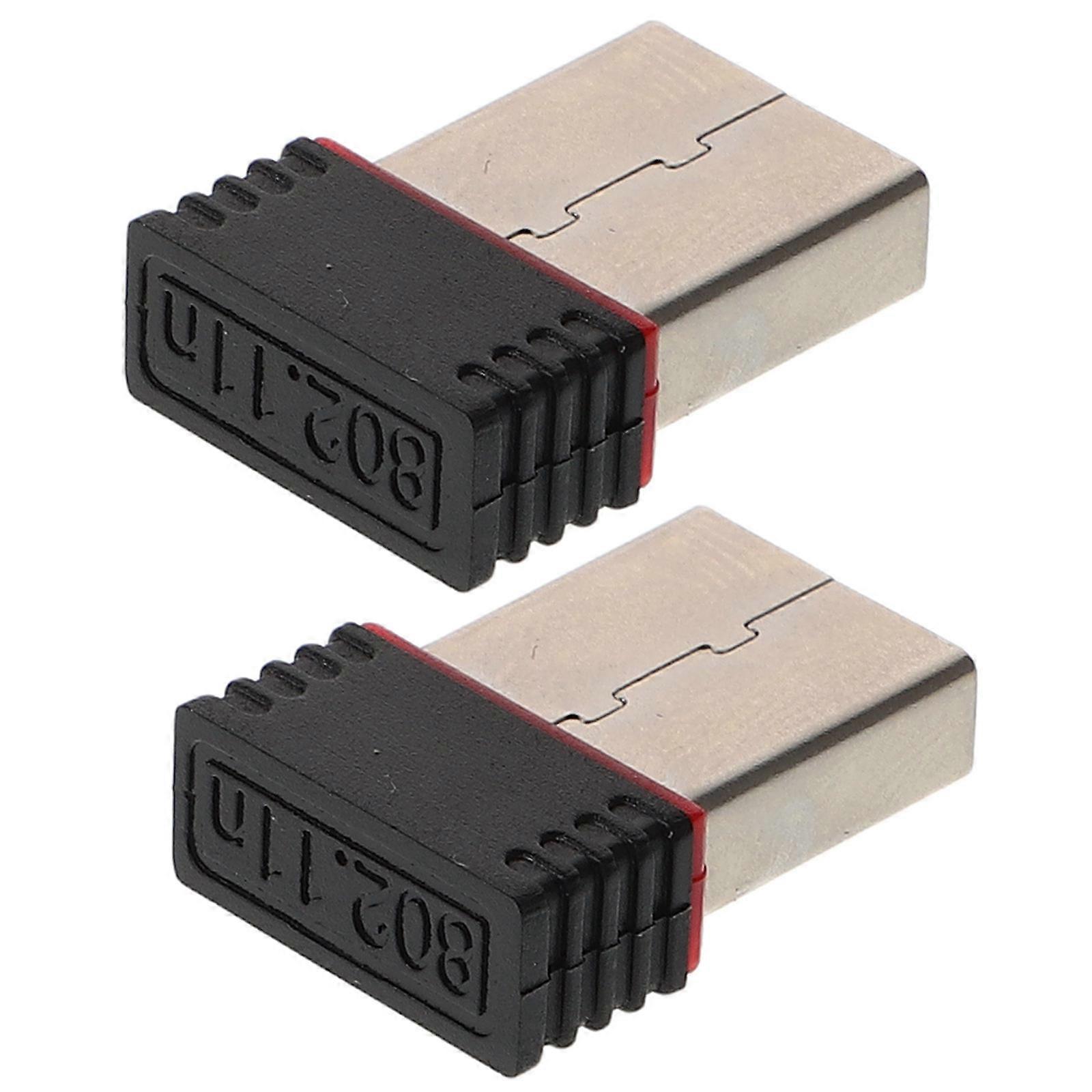 Wireless USB Network Adapter for Computers 2Pcs High Speed Stability Receiver