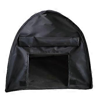 Portable Pet Tent Outdoor Cat House For Small Dogs And Cats In Black Waterproof Shelter With UV Protection 2Pcs