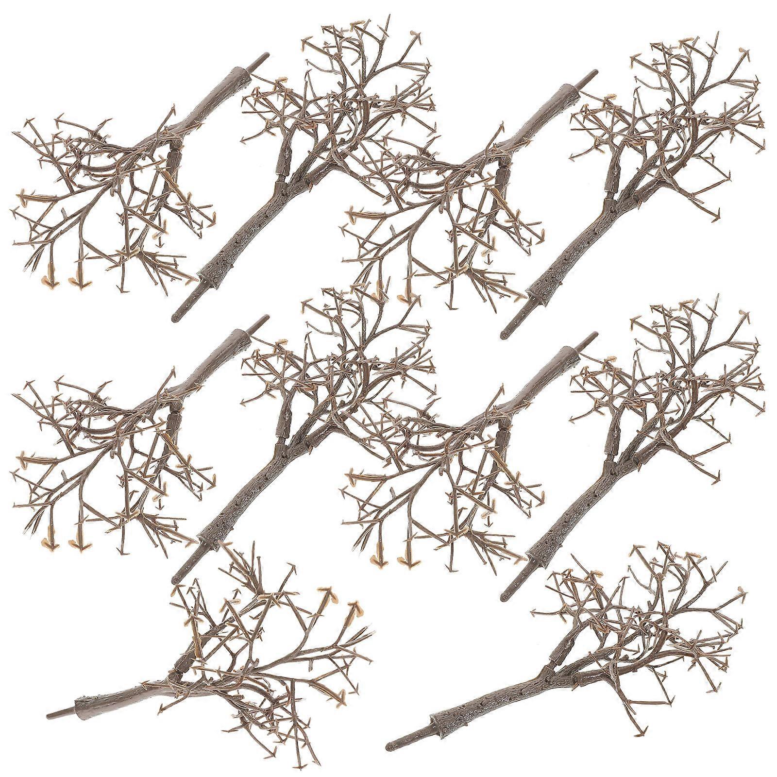 Sand Table Model Tree Plastic Tree Trunks for Craft Projects 10Pcs
