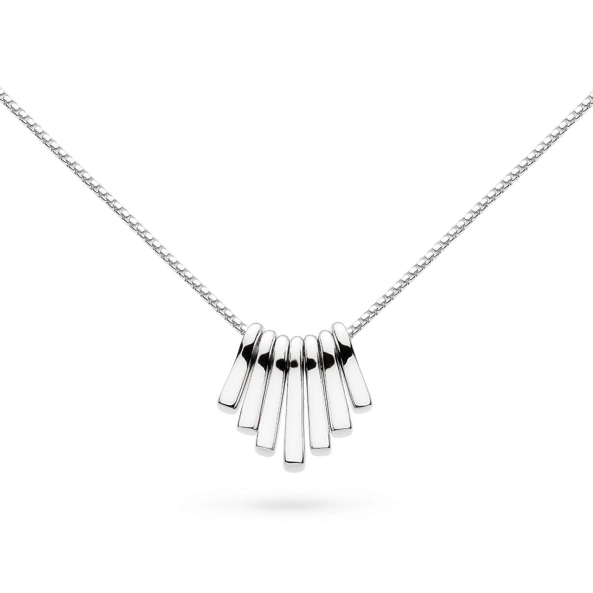 Kit Heath Array Rhodium Plated Dangle 18" Necklace | Acotis