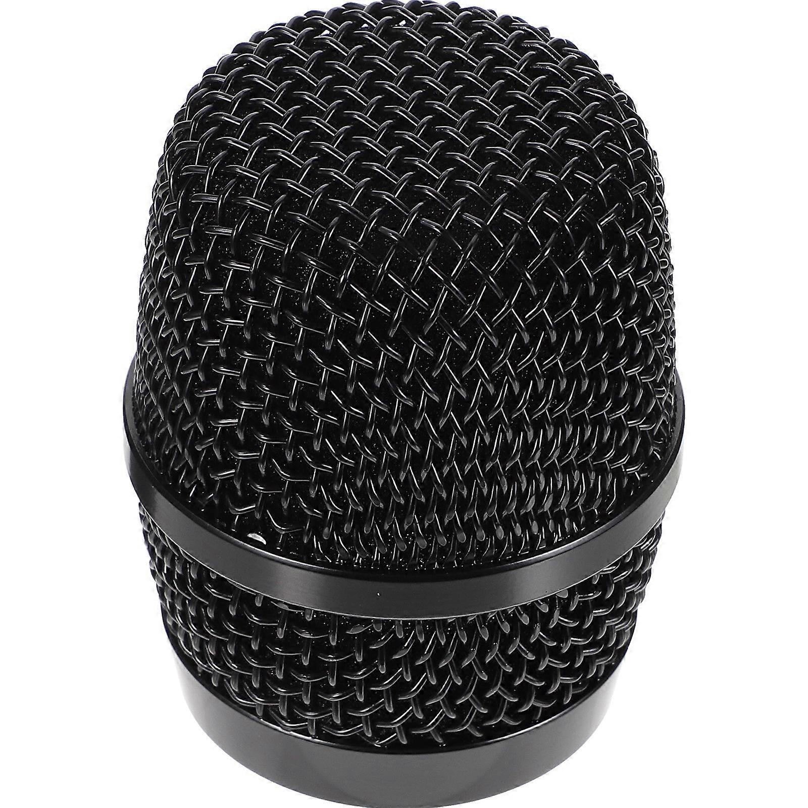 Microphone Metal Head for Replacement Wireless Mic Black