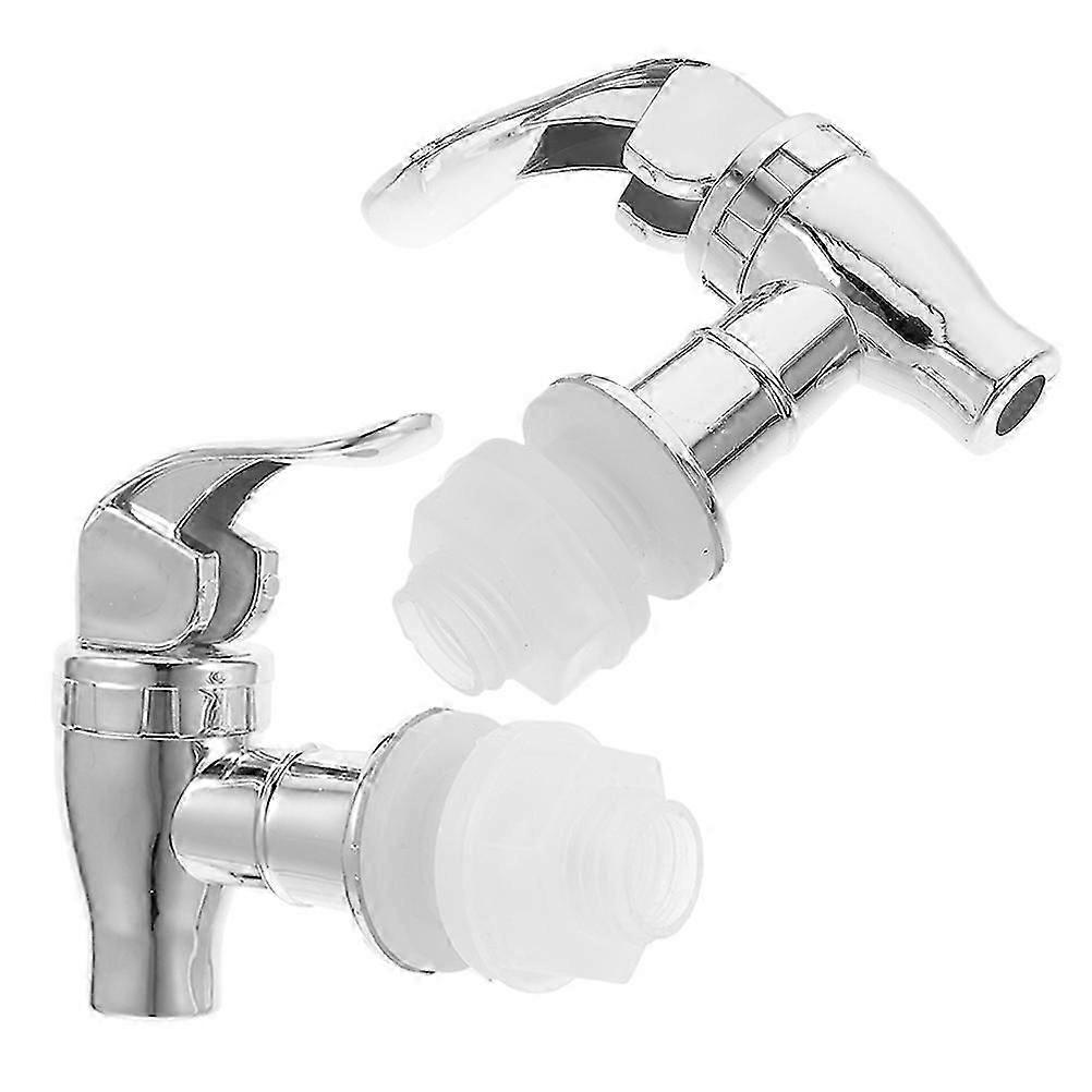Kitchen Use Beverage Dispenser Spigot Replacement Push Style 2Pcs