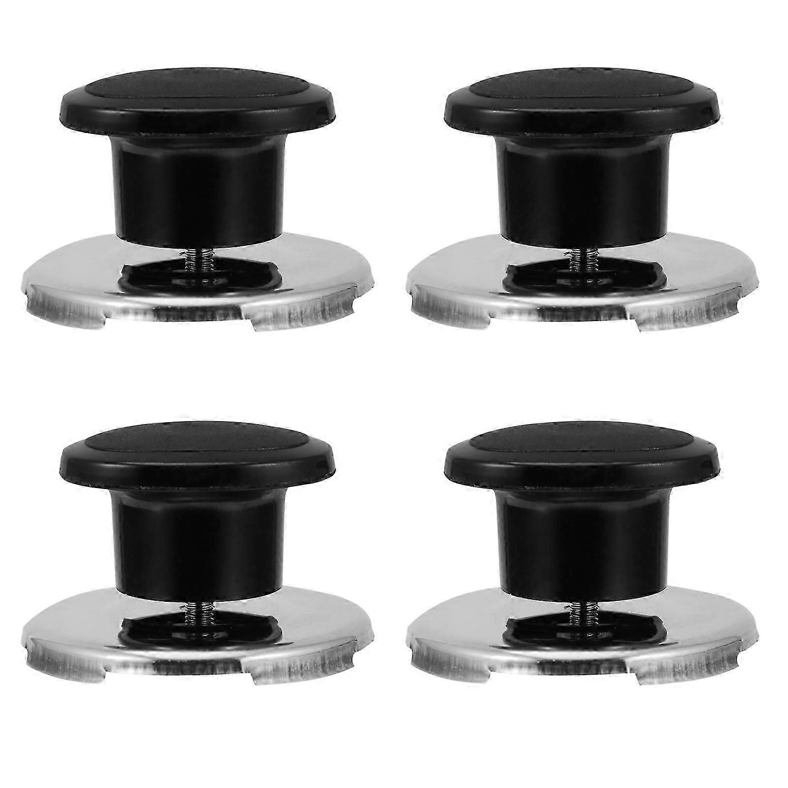 Whistling Kettle Lid Knobs, Black, 4Pcs