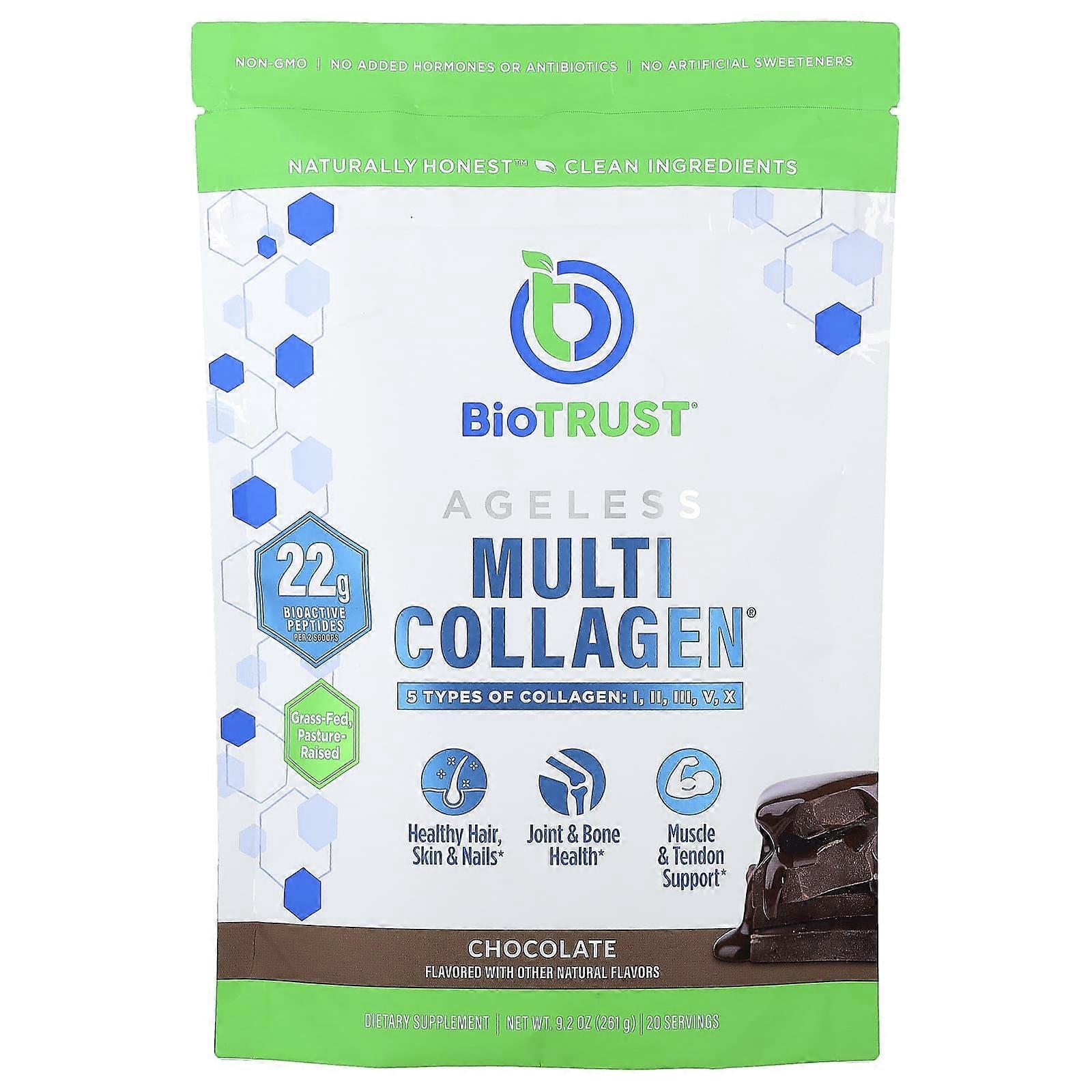 BioTRUST, Ageless Multi Collagen®, Chocolade, 261 g