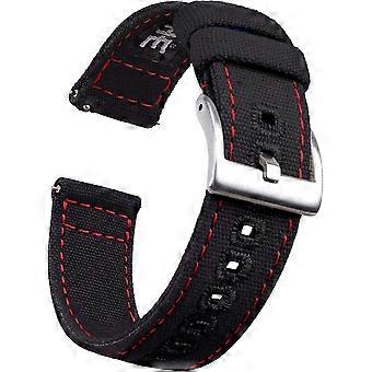 Canvas Quick Release Watch Band 18/20/22/Replacement Watch Straps for Men Women