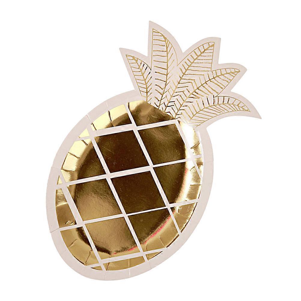 Party Pineapple Shaped for Serving 8Pcs Gold