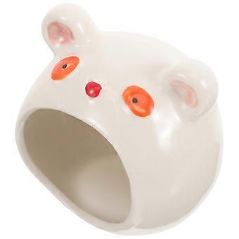 Keraaminen Hamsterin Piilopaikka Viilennyspesälle 3 Kpl Valkoinen Pienlemmikkikoppi