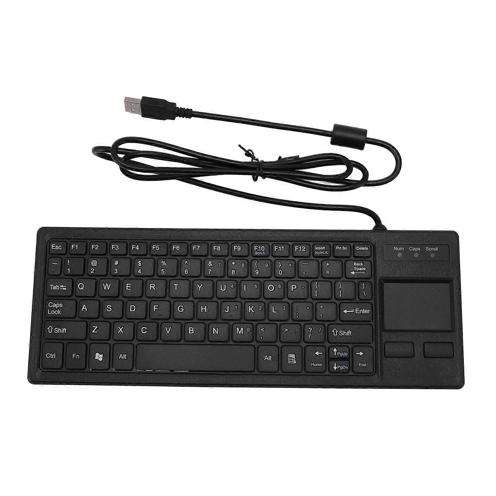 Mechanical Keyboard 20000+ Use Times Ergonomic Wired Computer Keyboard Function Support Wired with Touchpad compatible with Laptop